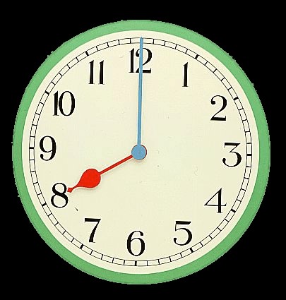 Resultado de imagen de reloj en punto