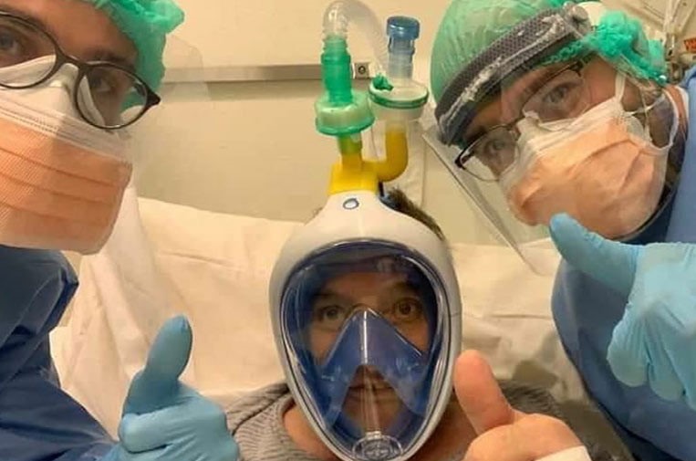 Donaciones de máscaras de snorkel de Decathlon para tratar a ...